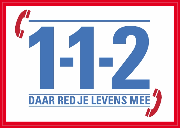 112 sticker