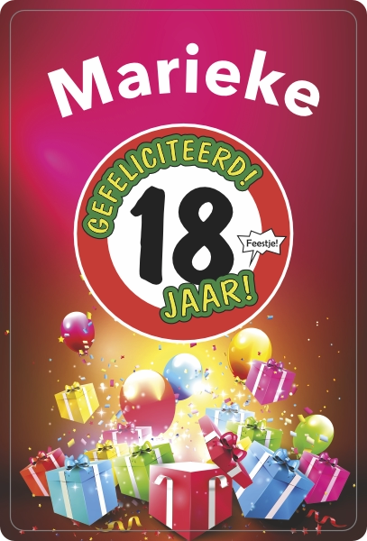 18 jaar Verjaardag Fleecedeken