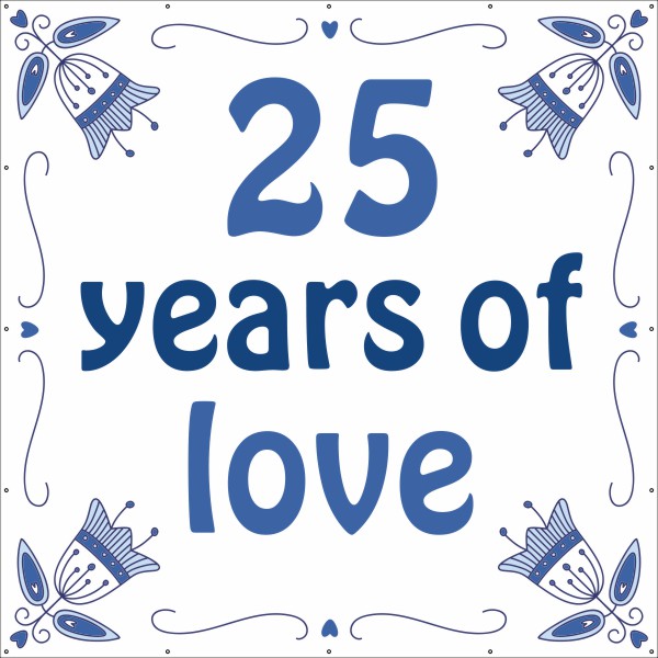 25 years of love spandoek