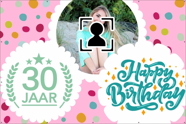 30 jaar spandoek vrouw
