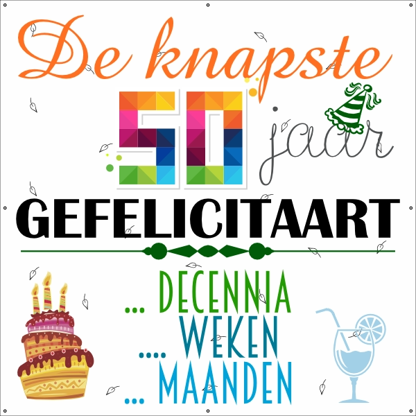 50 jaar gefelicitaart