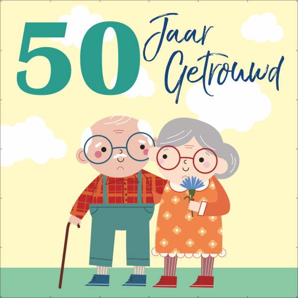 50 jaar getrouwd spandoek