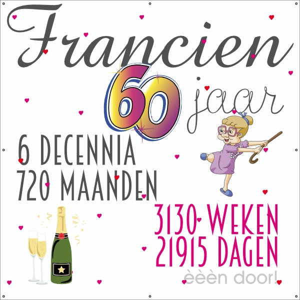 60 jaar maanden weken dagen