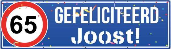 65 bord spandoek