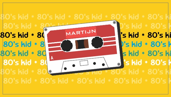 80s kid retro cassettebandje