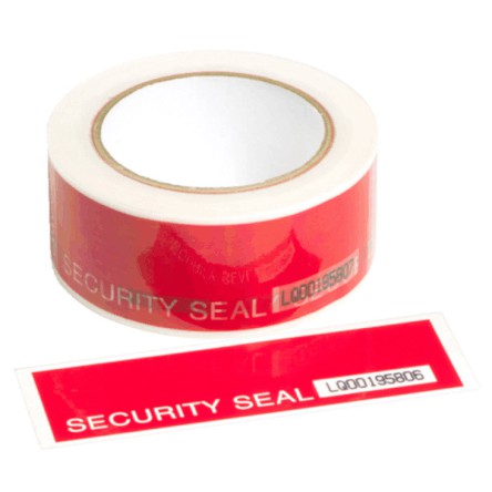 Security label rood