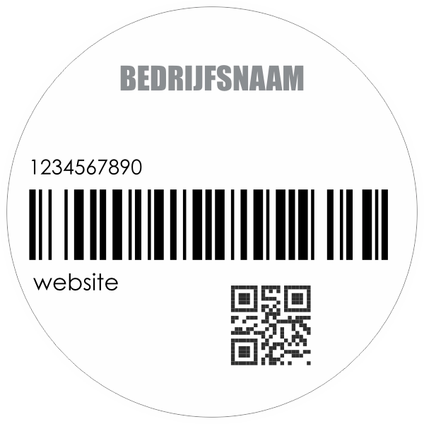 Ronde barcodesticker