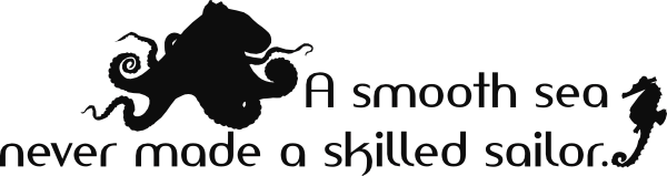 A smooth sea muursticker