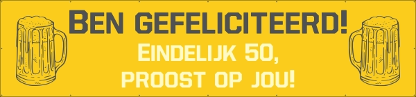 Abraham spandoek proost op jou