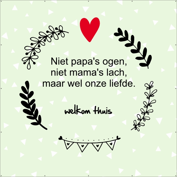Adoptie wel onze liefde spandoek