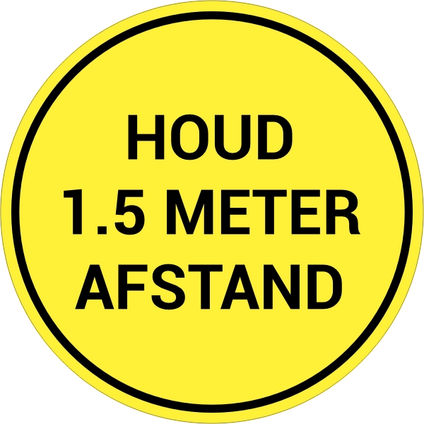 Houd Afstand sticker