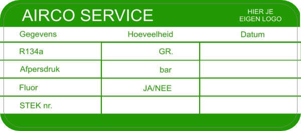 Aircoservice sticker groot