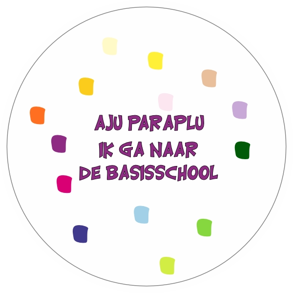 Aju paraplu naar de basisschool