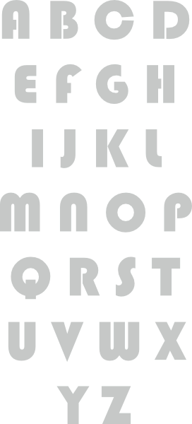 Losse stickers Alfabet