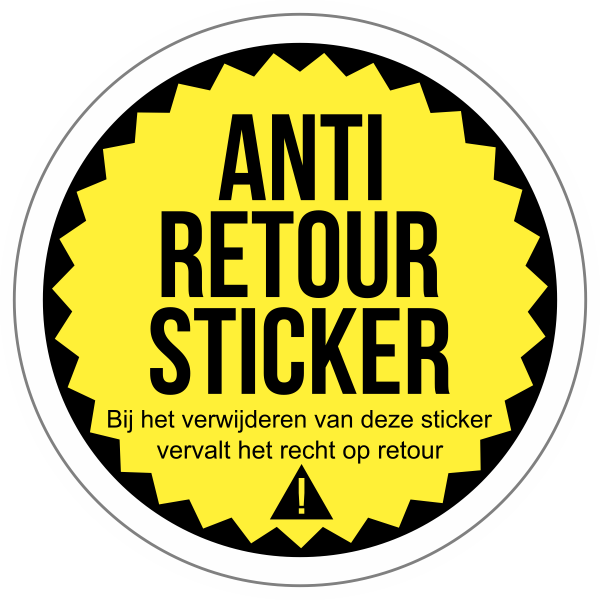 Anti-retour sticker