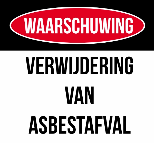 Asbestverwijdering sticker