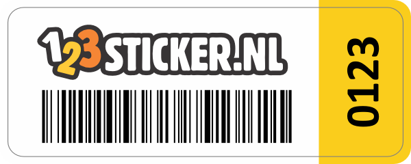 Asset sticker met eigen logo