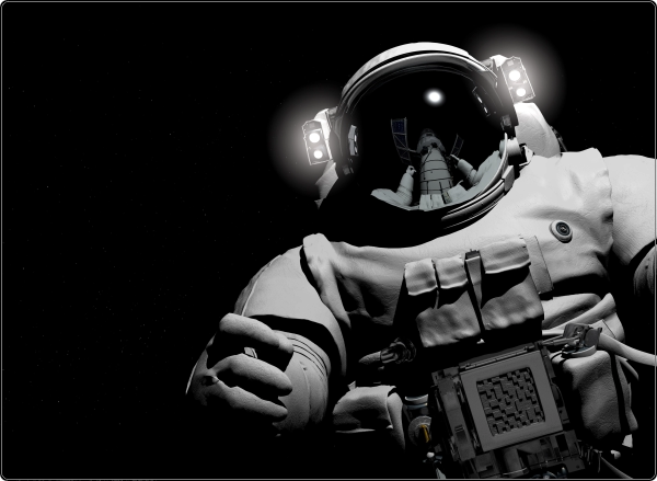 Astronaut laptop sticker 17 inch