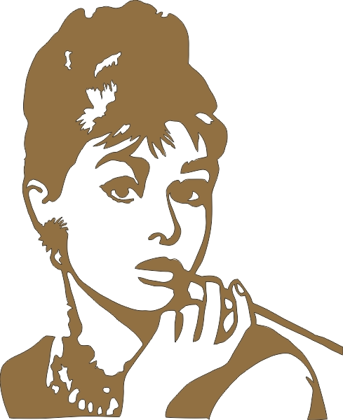 Audrey muursticker