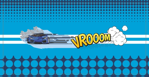 Auto racing handdoek