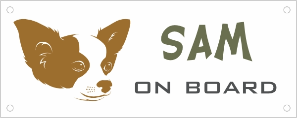 Autobanner Chihuahua on board