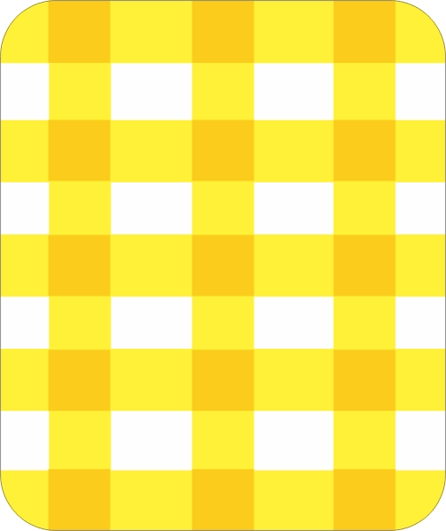 Autodak sticker geel geblokt