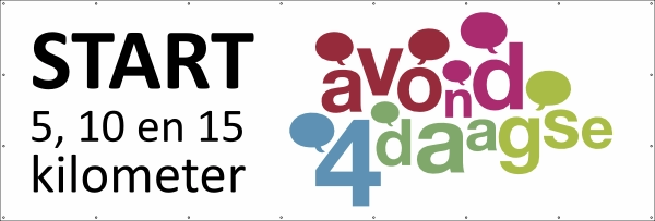 Avondvierdaagse spandoek