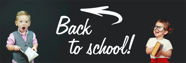 Back to school spandoek