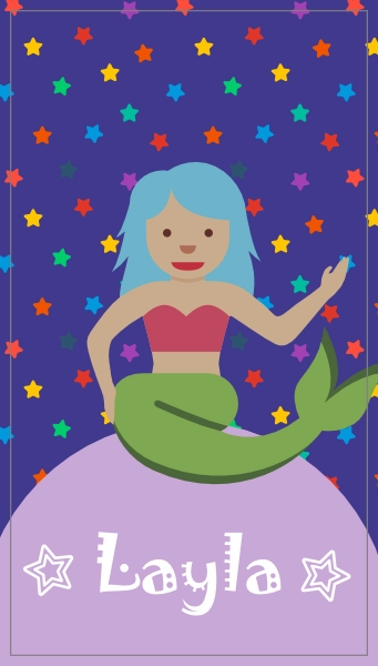 Badlaken betoverende zeemeermin