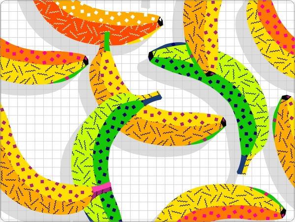 Bananen Laptop Sticker 15 inch