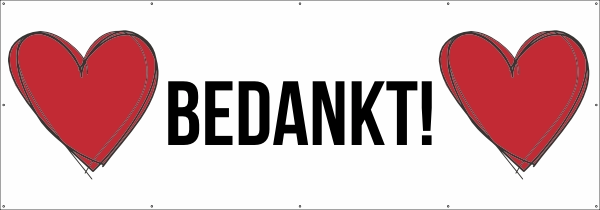 Bedankt spandoek