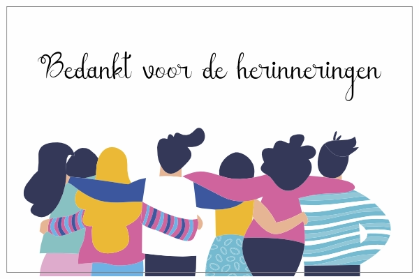 Bedankt voor de herinneringen sticker