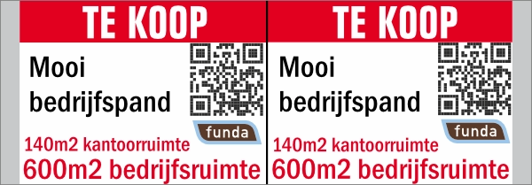 Makelaarsbord Bedrijfspand te koop