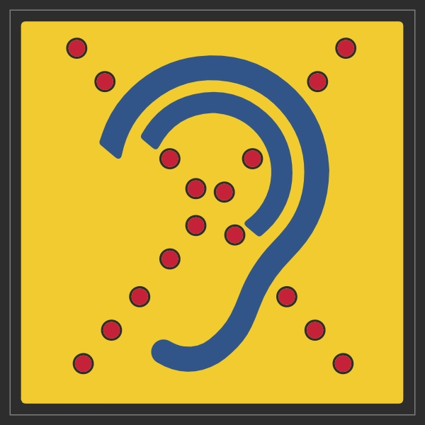 Beperkt horend sticker