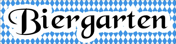 Biergarten spandoek