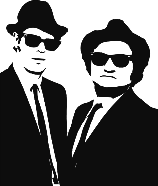 Blues Brothers muursticker