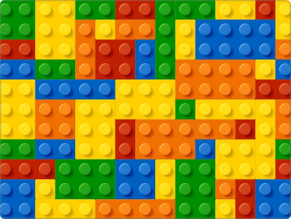 Bouwstenen lego laptop sticker 15 inch