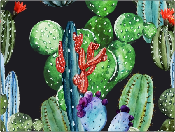 Cactuspatroon laptop sticker 15 inch
