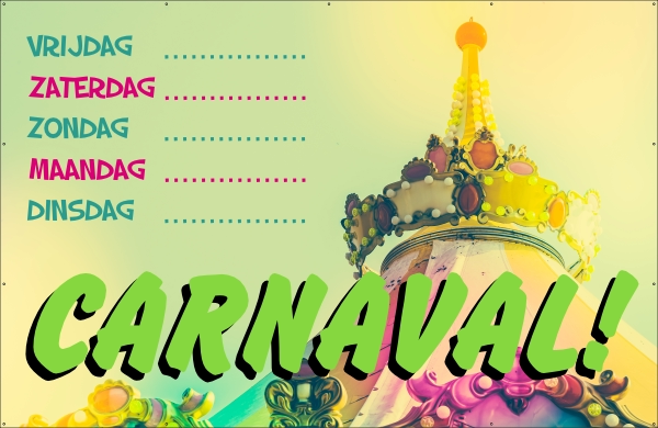 Carnaval Carousel Spandoek