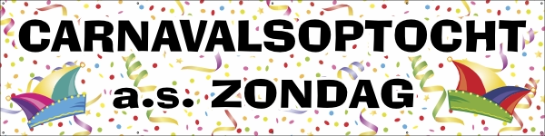 Carnavalsoptocht spandoek