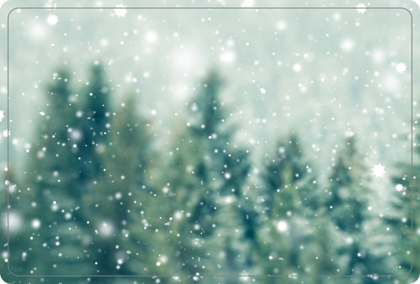 Dennenlandschap sneeuw