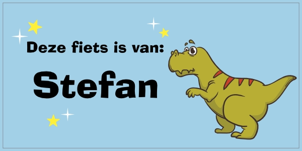 Deze fiets is van (jongen)