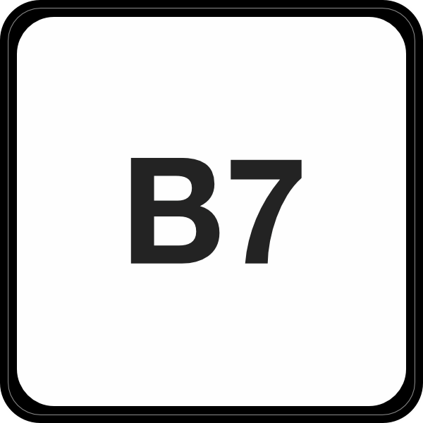 Diesel B7 sticker