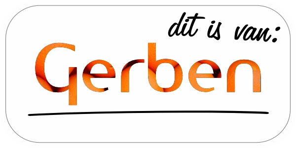 Dit is van naamsticker