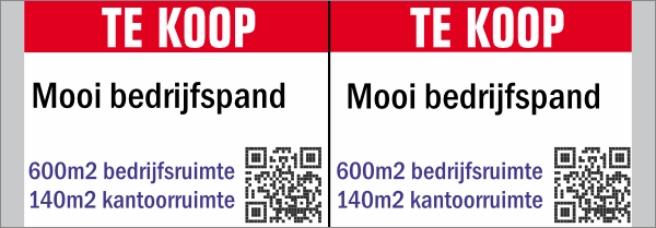 Dit pand is te koop bord