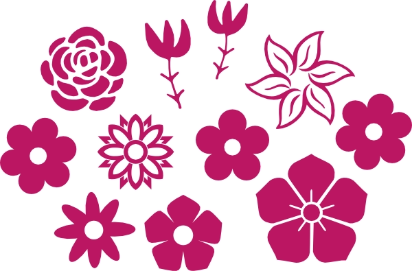 Bloemen sticker