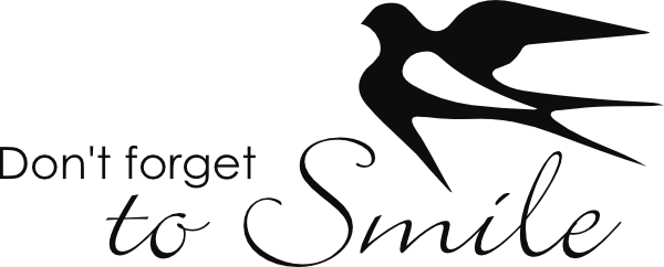 Dont forget to smile muursticker