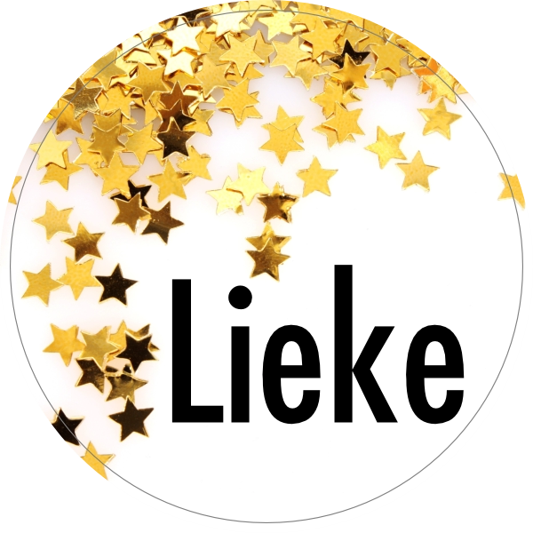 Naamsticker doopsuiker sterretje