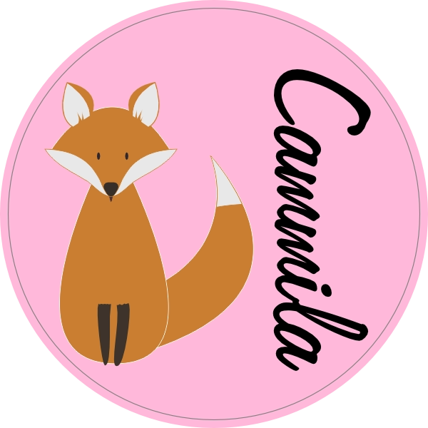 Naamsticker doopsuiker Vosje