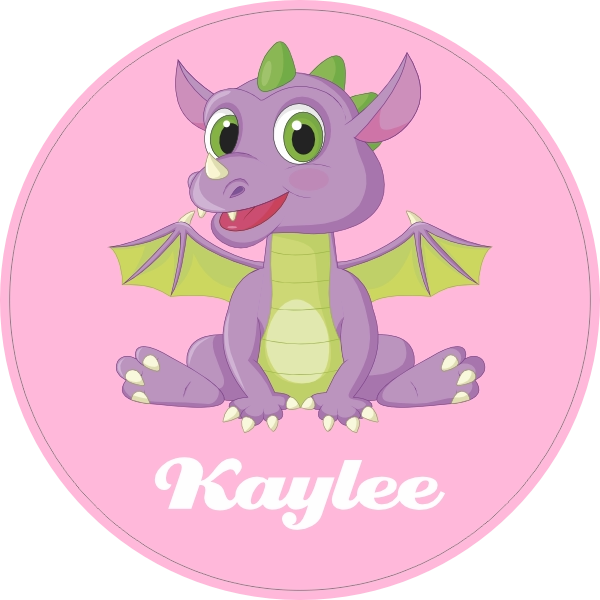 Draakje geboortesticker